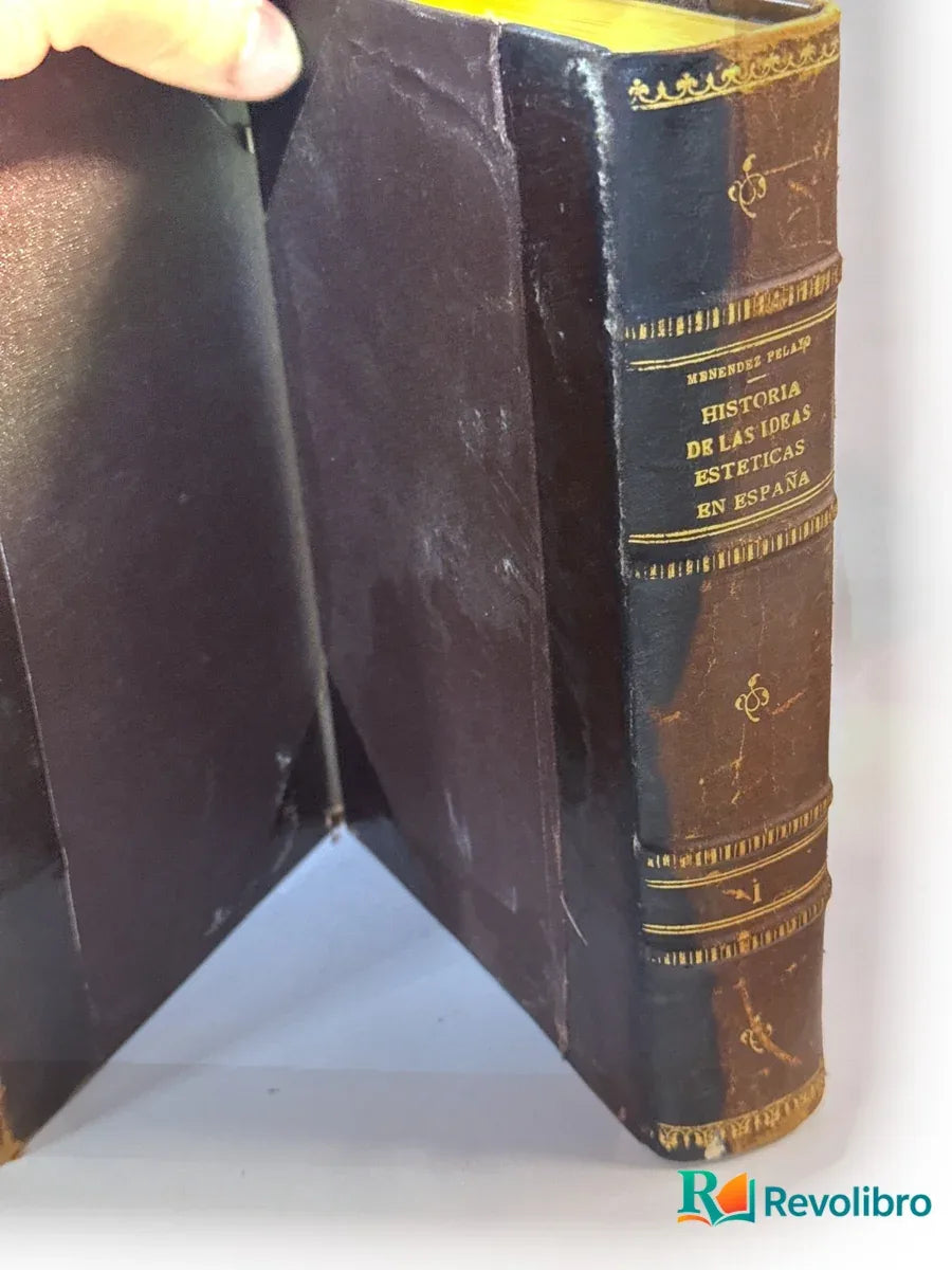Foto 3 de Historia de las ideas estéticas en España 3 tomos de Marcelino Menéndez Pelayo, libro de segunda mano