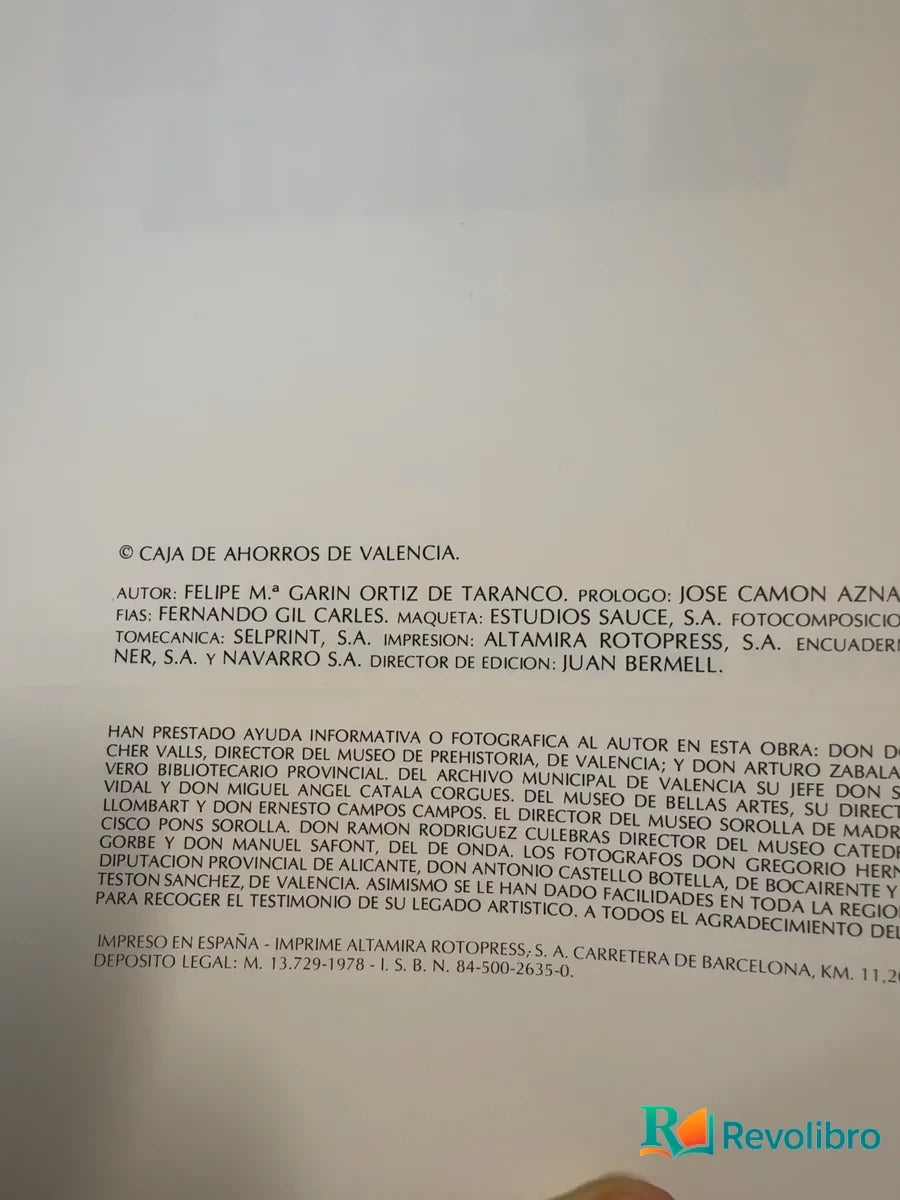 Foto 3 de Historia del Arte de Valencia de Felipe Ma Garín Ortiz de Taranco, libro de segunda mano