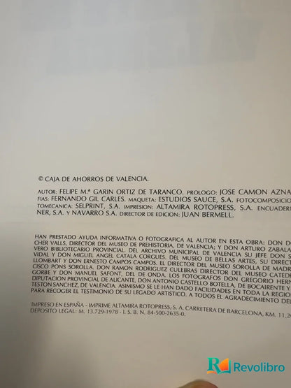 Foto 3 de Historia del Arte de Valencia de Felipe Ma Garín Ortiz de Taranco, libro de segunda mano