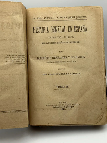 Historia general de España y sus colonias - Desconocido - Foto 2