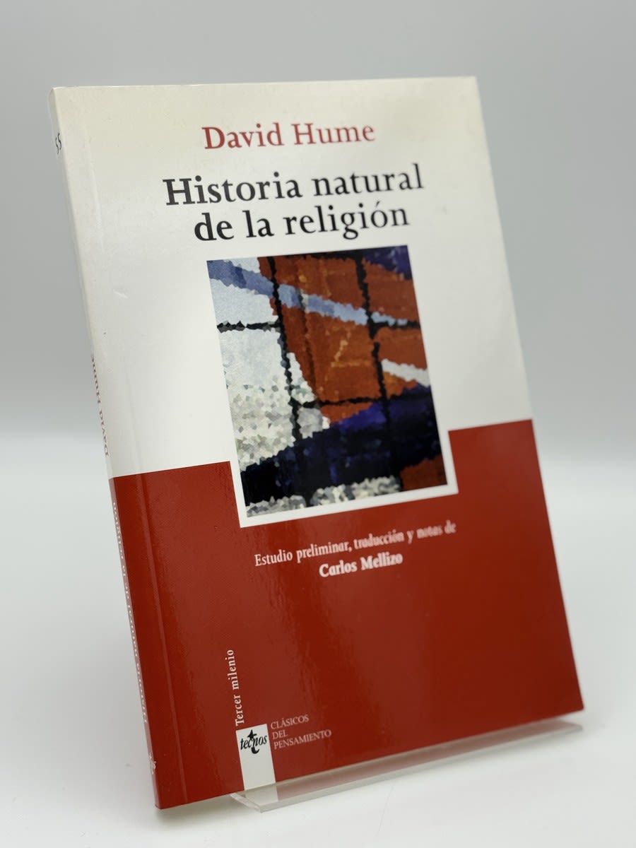 Portada de Historia natural de la religión de David Hume, libro de segunda mano