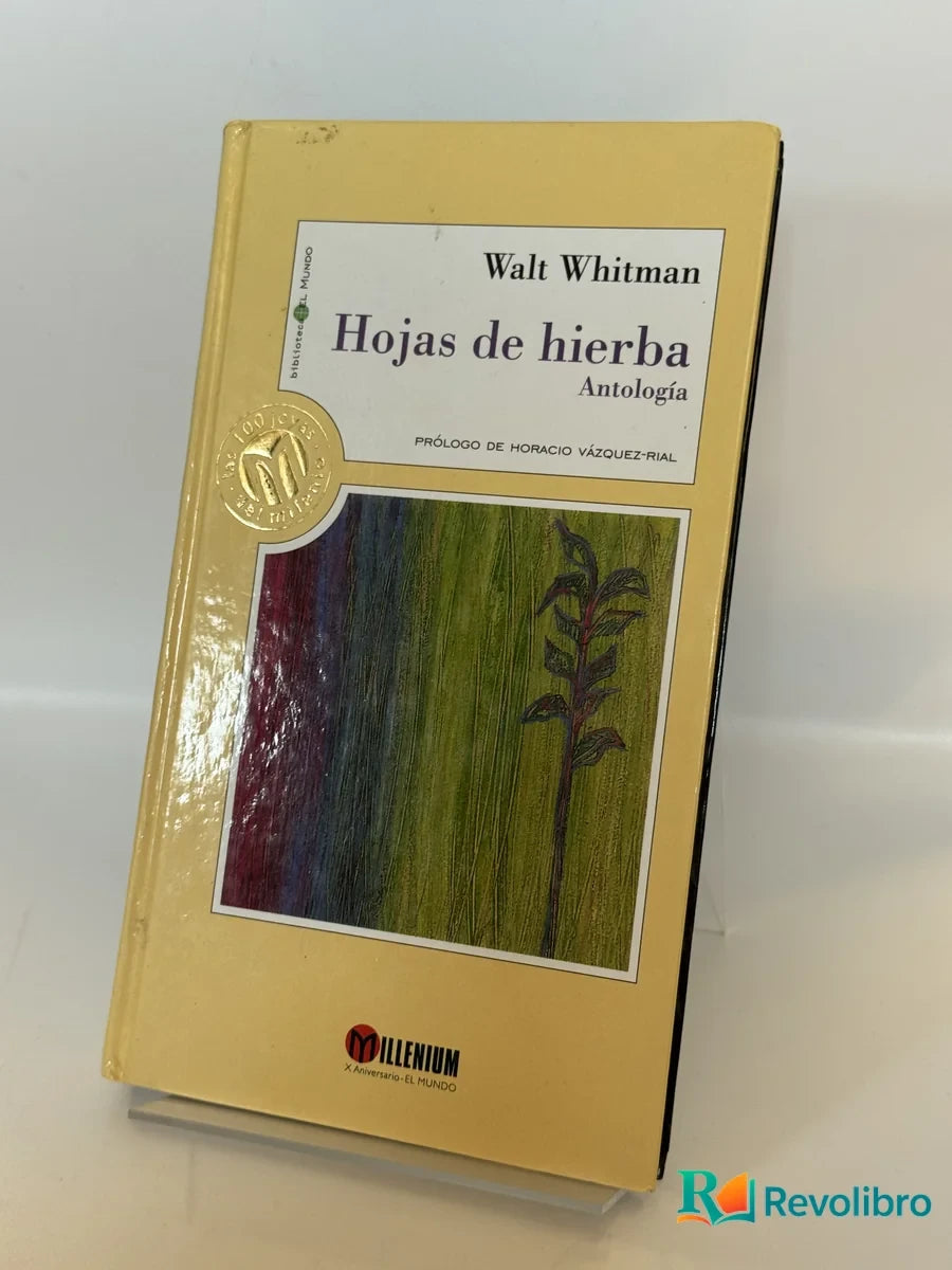 Portada de Hojas de hierba de Walt Whitman, libro de segunda mano