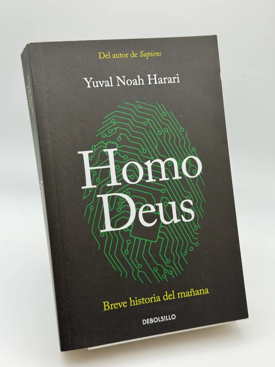 Portada de Homo Deus de Yuval Noah Harari, libro de segunda mano