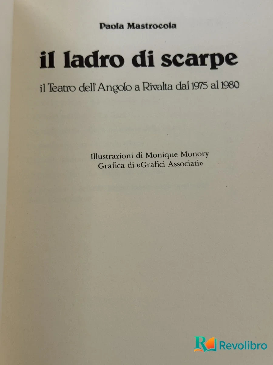 Foto 2 de il ladro di scarpe de Paola Mastrocola, libro de segunda mano