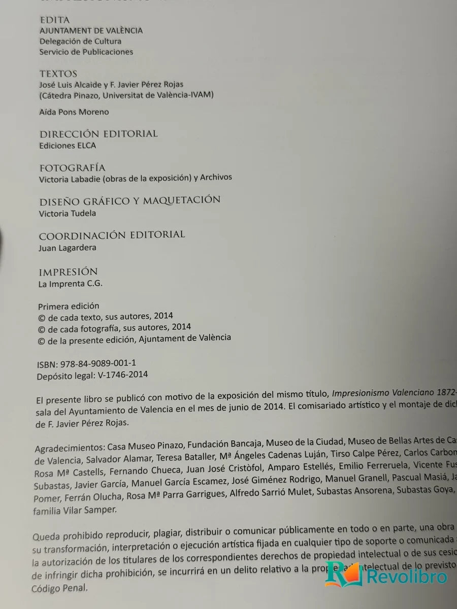 Foto 2 de Impresionismo Valenciano de J.L. Alcaide, libro de segunda mano