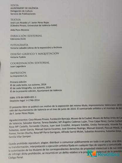 Foto 2 de Impresionismo Valenciano de J.L. Alcaide, libro de segunda mano