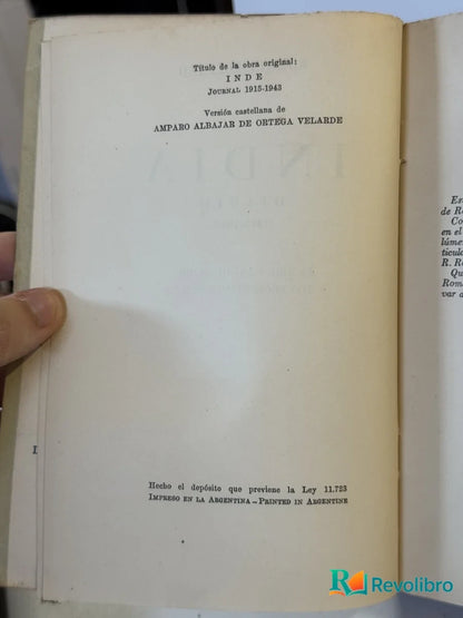 Foto 2 de India 1915-1943 de Romain Rolland, libro de segunda mano