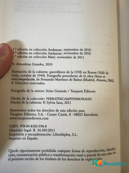 Foto 3 de Inés y la alegría de Almudena Grandes, libro de segunda mano