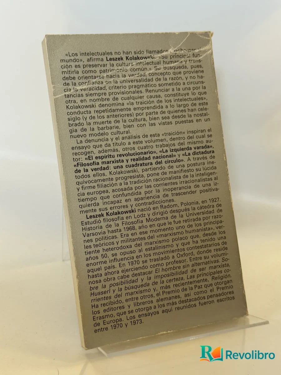 Foto 3 de Intelectuales contra el intelecto de Leszek Kolakowski, libro de segunda mano