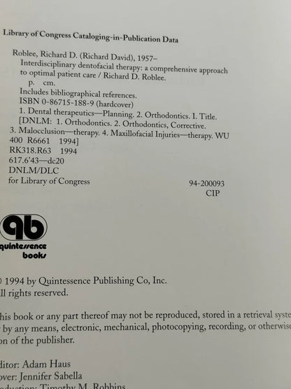 Interdisciplinary Dentofacial Therapy - Richard David Roblee - Foto 3