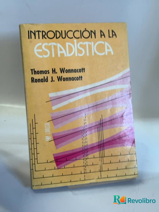 Portada de Introducción a la estadística de Thomas H. Wonnacott, libro de segunda mano