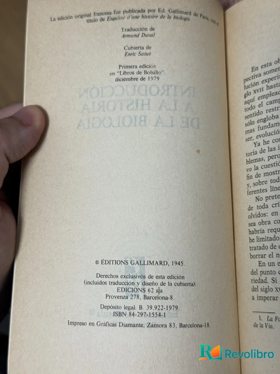 Foto 2 de Introducción a la historia de la biología de Jean Rostand, libro de segunda mano