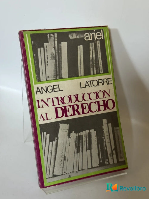 Portada de Introducción al Derecho de Angel Latorre, libro de segunda mano