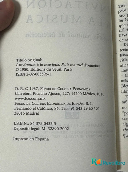 Foto 2 de Invitación a la Música de Roland de Candé, libro de segunda mano