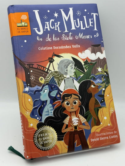 Portada de Jack Mullet de los siete mares de Cristina Fernádez Valls, libro de segunda mano