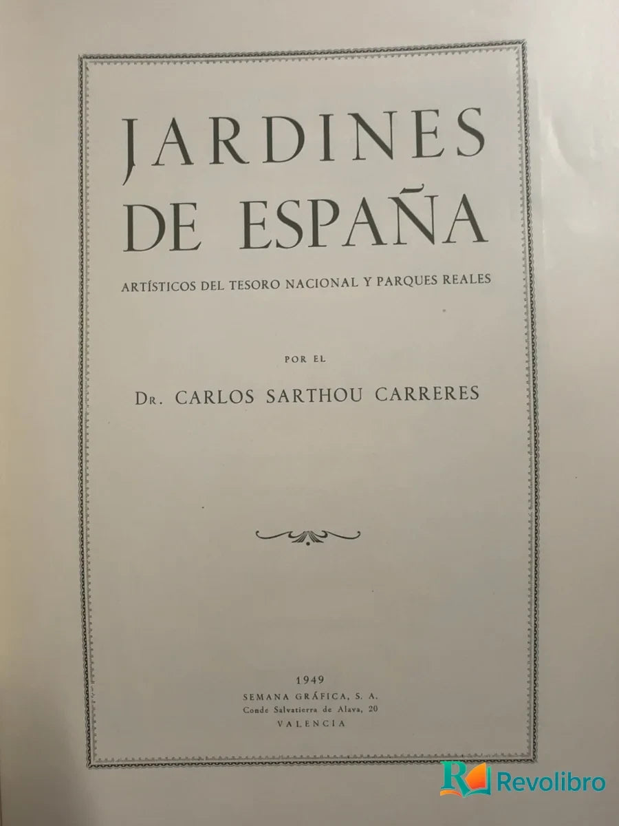 Foto 3 de Jardines de España de Carlos Sarthou Carreres, libro de segunda mano