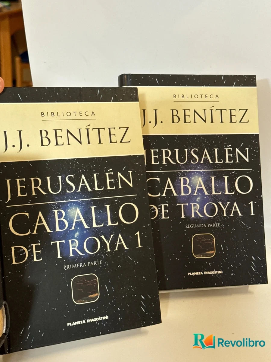 Portada de Jerusalén Caballo de Troya 1 2 tomos de J. J. Benítez, libro de segunda mano