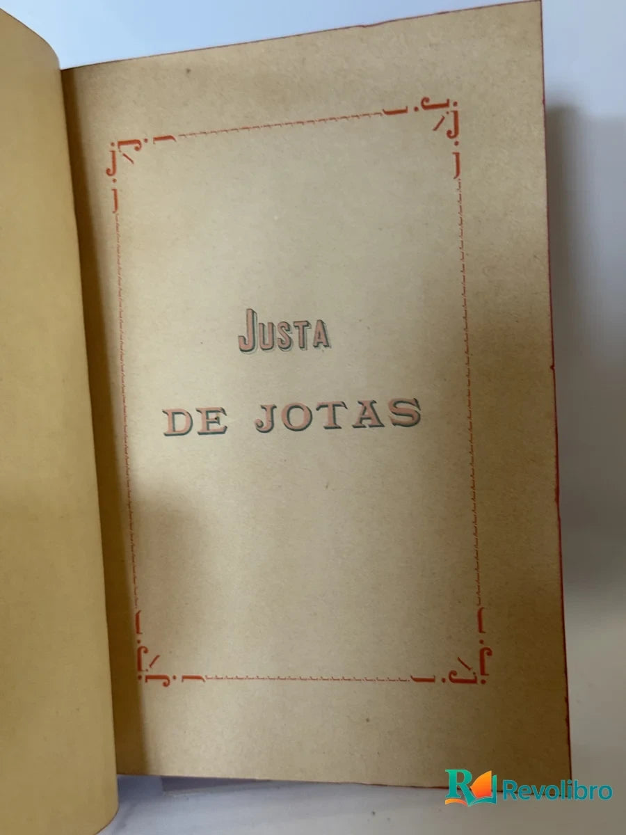 Portada de Justa de Jotas de no disponible, libro de segunda mano