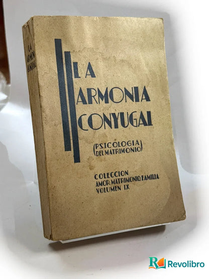 Portada de La armonía conyugal de Eugenio Subirana, libro de segunda mano
