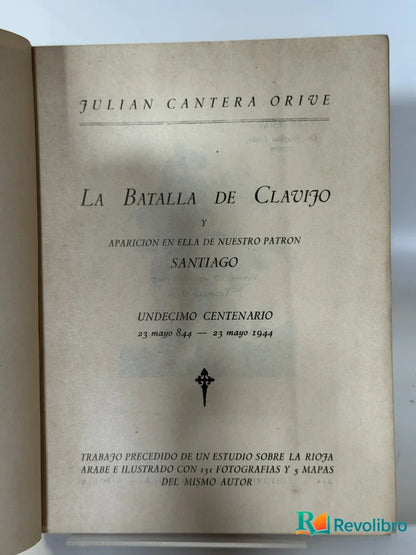 Foto 3 de La Batalla de Clavijo de Julián Cantera Orice, libro de segunda mano