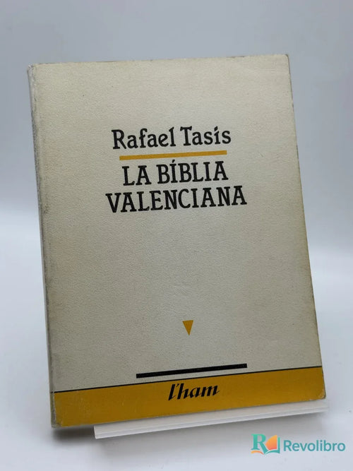 Portada de La Bíblia Valenciana de Rafael Tasis, libro de segunda mano