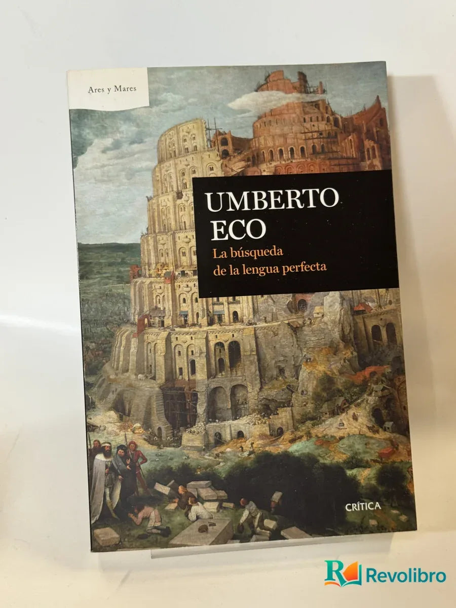 Portada de La búsqueda de la lengua perfecta de Umberto Eco, libro de segunda mano