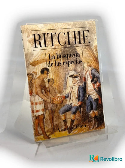 Portada de La búsqueda de las especias de Aldo Ritchie, libro de segunda mano
