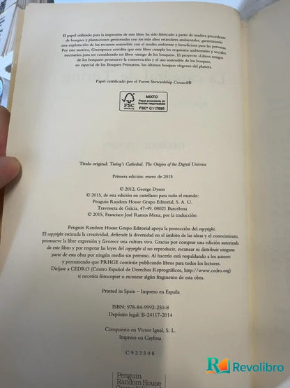 Foto 4 de La catedral de Turing - 1ª edición de George Dyson, libro de segunda mano