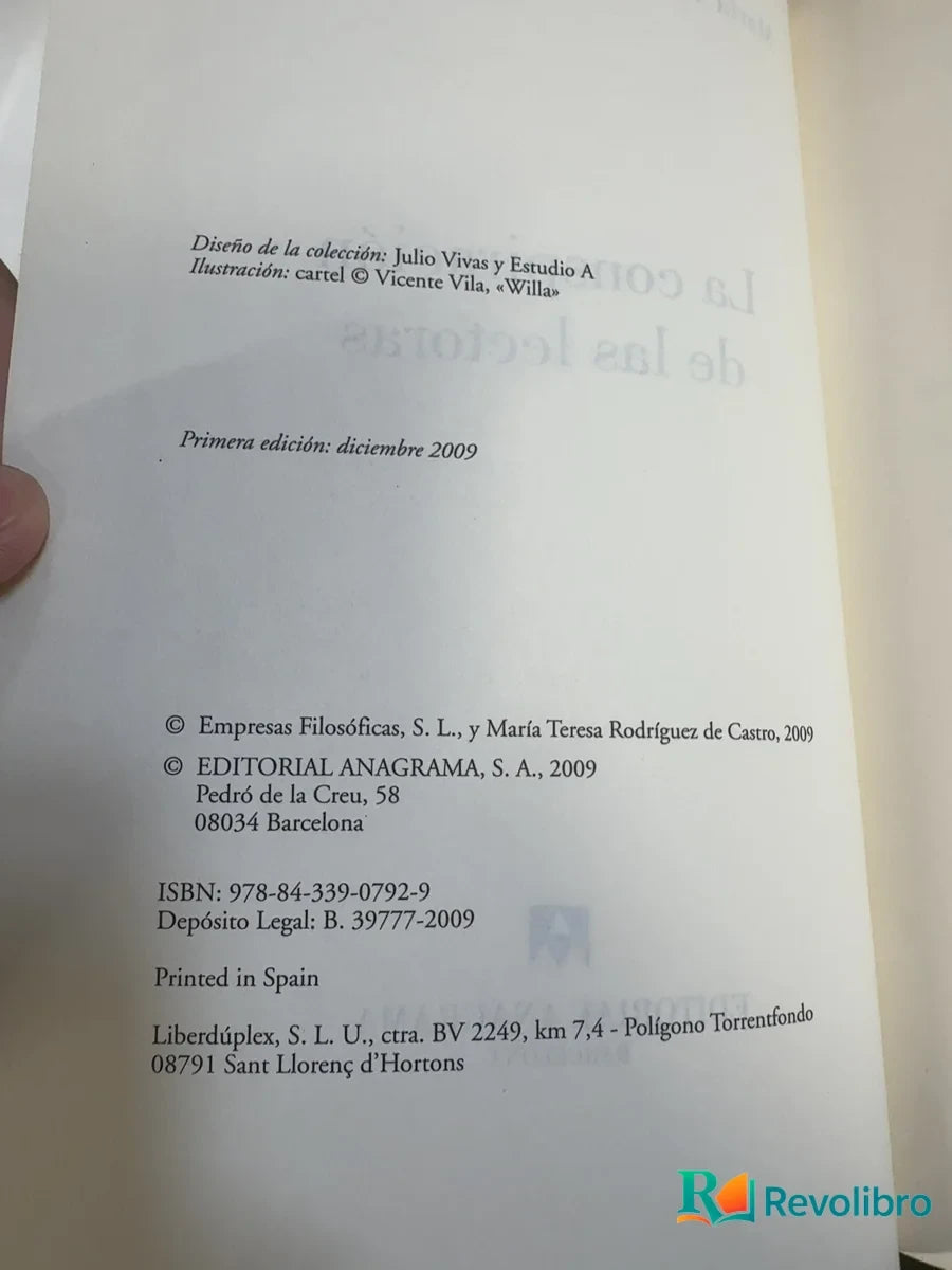 Foto 3 de La conspiración de las lectoras - 1ª edición de José Antonio Marina, libro de segunda mano