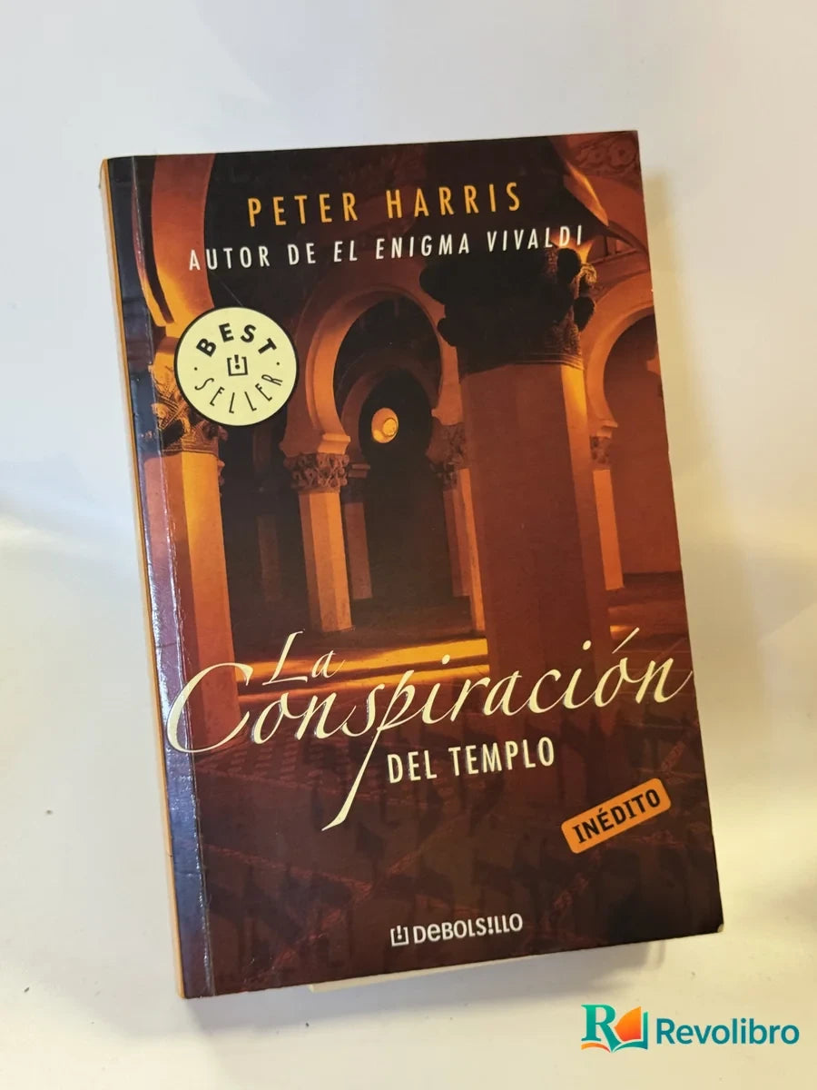 Portada de La Conspiración del Templo de Peter Harris, libro de segunda mano