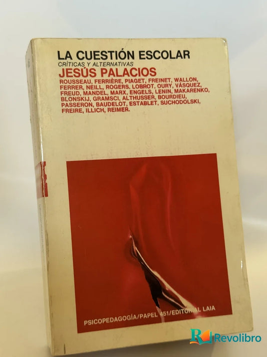 Portada de La Cuestión Escolar de Jesús Palacios, libro de segunda mano