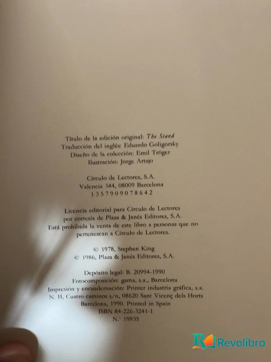 Foto 2 de La danza de la muerte - 1ª edición de Stephen King, libro de segunda mano