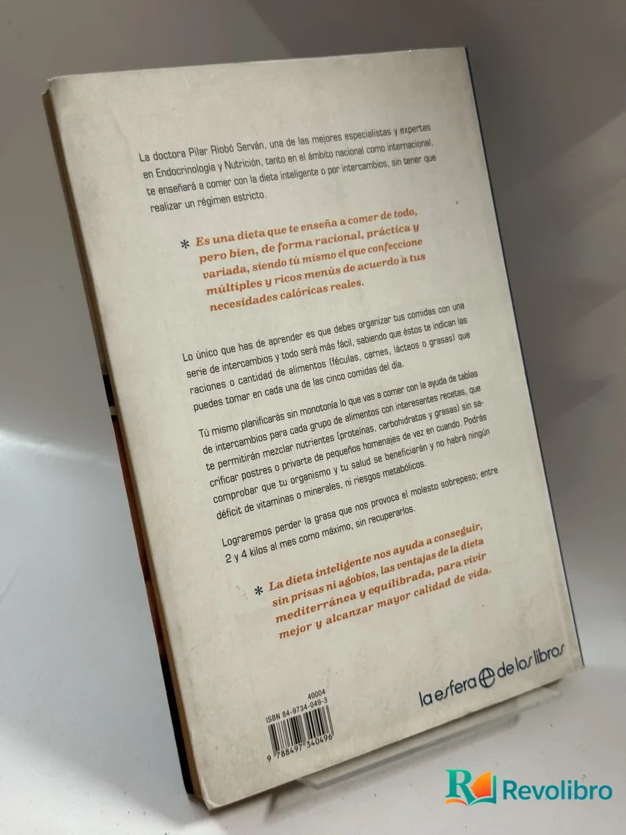 Foto 2 de La dieta inteligente de Dra. Pilar Riobó Serván, libro de segunda mano