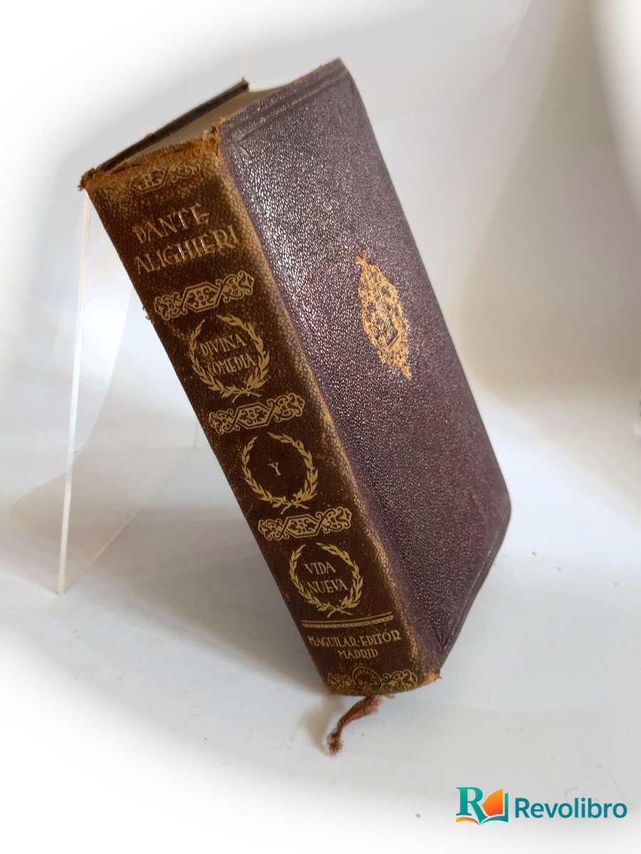 Portada de La divina comedia y vida nueva de Dante Alighieri, libro de segunda mano