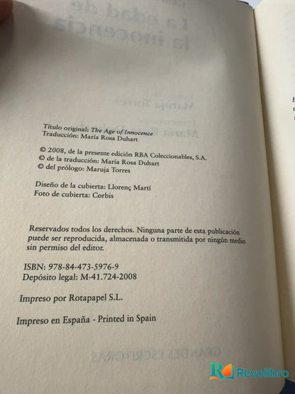Foto 4 de La edad de la inocencia - 1ª edición de Edith Wharton, libro de segunda mano