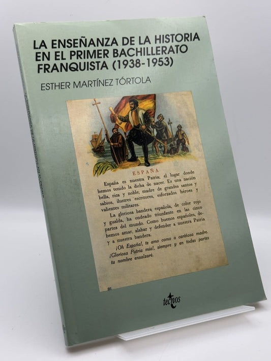 La enseñanza de la historia en el primer bachillerato franquista (1938-1953) - Portada