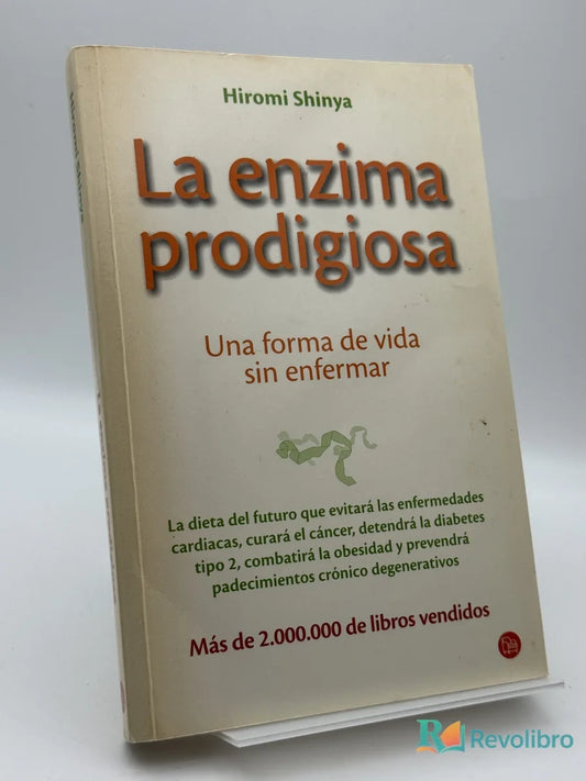Portada de La enzima prodigiosa de Hiromi Shinya, libro de segunda mano