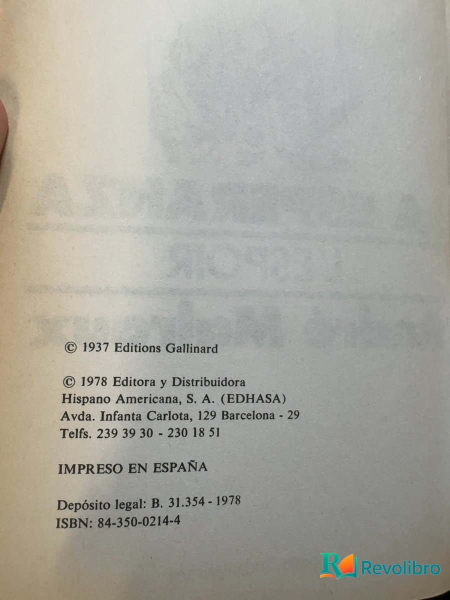 Foto 3 de La esperanza - 1ª edición de André Malraux, libro de segunda mano