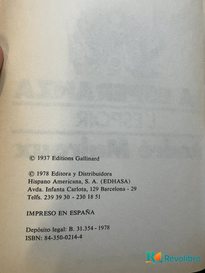 Foto 3 de La esperanza - 1ª edición de André Malraux, libro de segunda mano