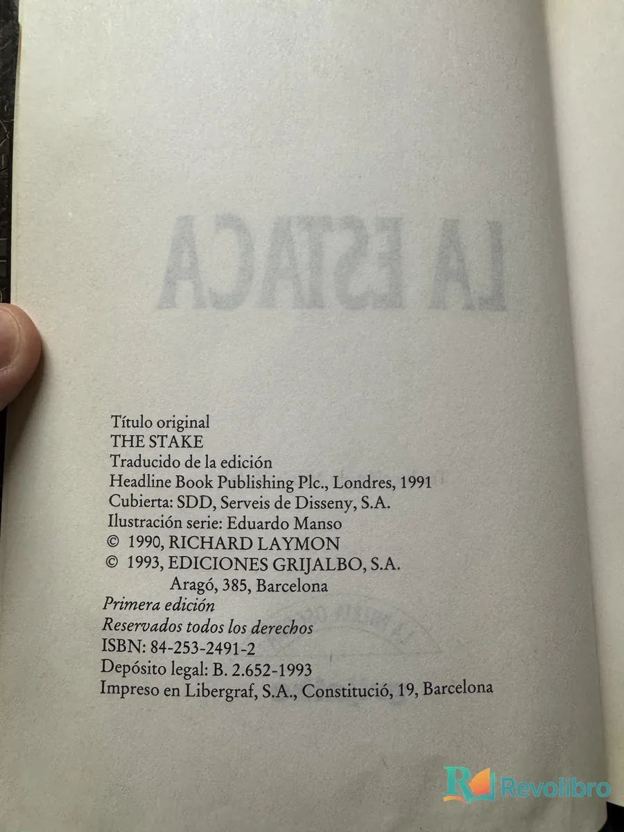 Foto 2 de La Estaca de Richard Laymon, libro de segunda mano