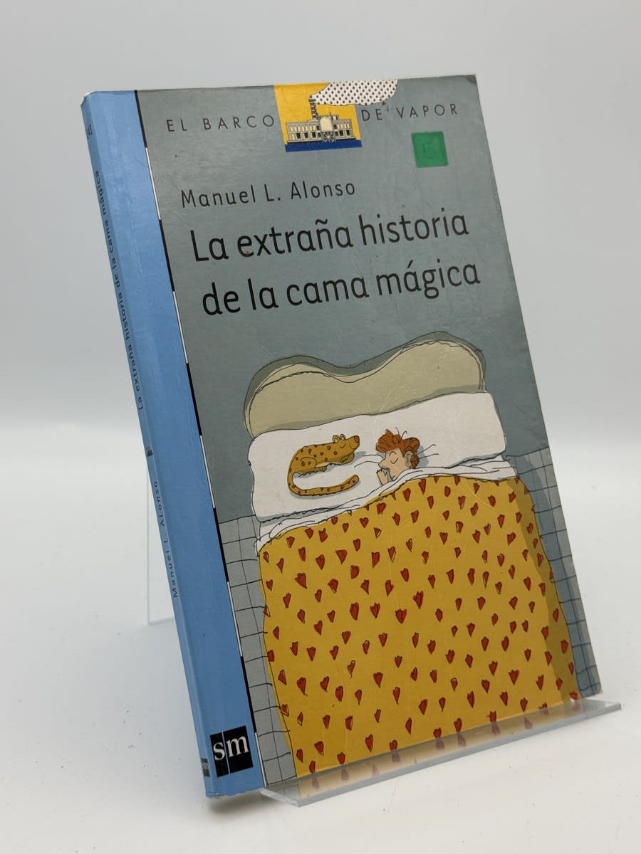 Portada de La extraña historia de la cama mágica de Manuel L. Alonso, libro de segunda mano