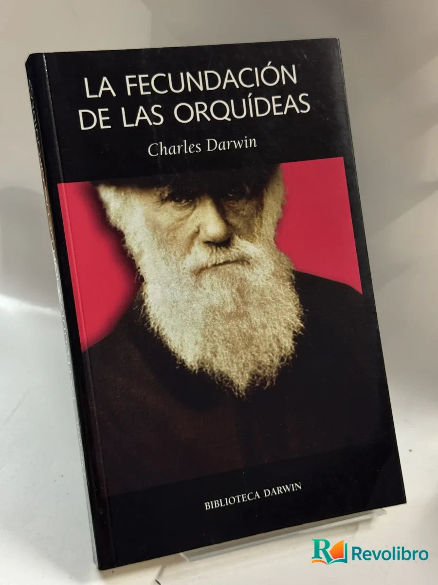 Portada de La Fecundación de las Orquídeas de Charles Darwin, libro de segunda mano