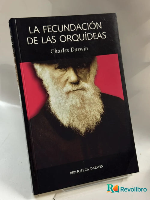 Portada de La Fecundación de las Orquídeas de Charles Darwin, libro de segunda mano