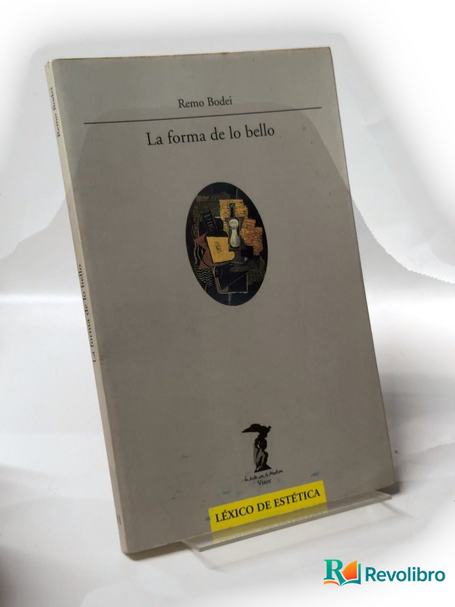 Portada de La forma de lo bello de Remo Bodei, libro de segunda mano
