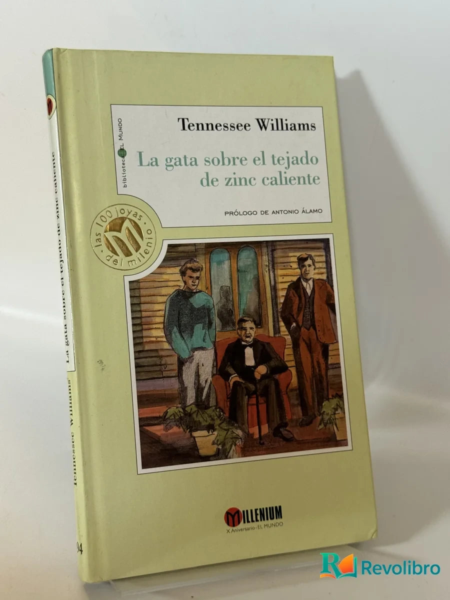 Portada de La gata sobre el tejado de zinc caliente de Tennessee Williams, libro de segunda mano