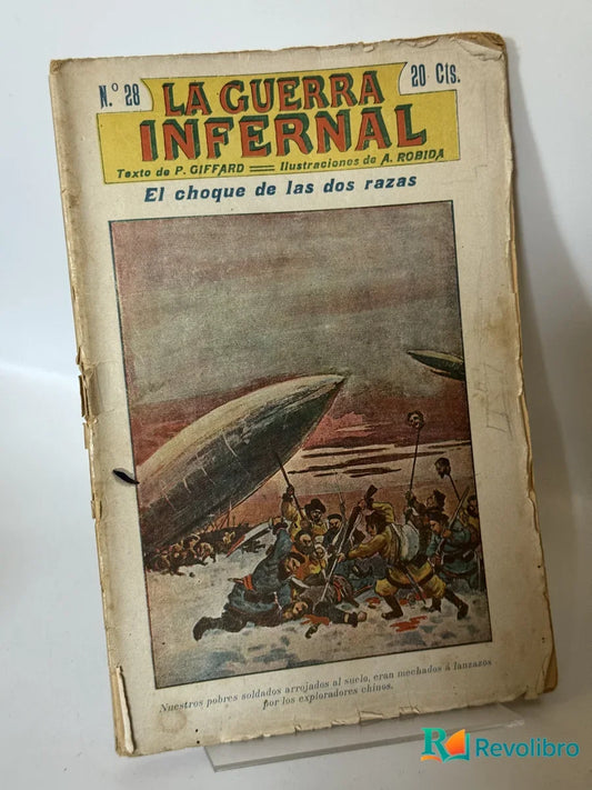 Portada de La guerra infernal 28 de P. Giffard, libro de segunda mano