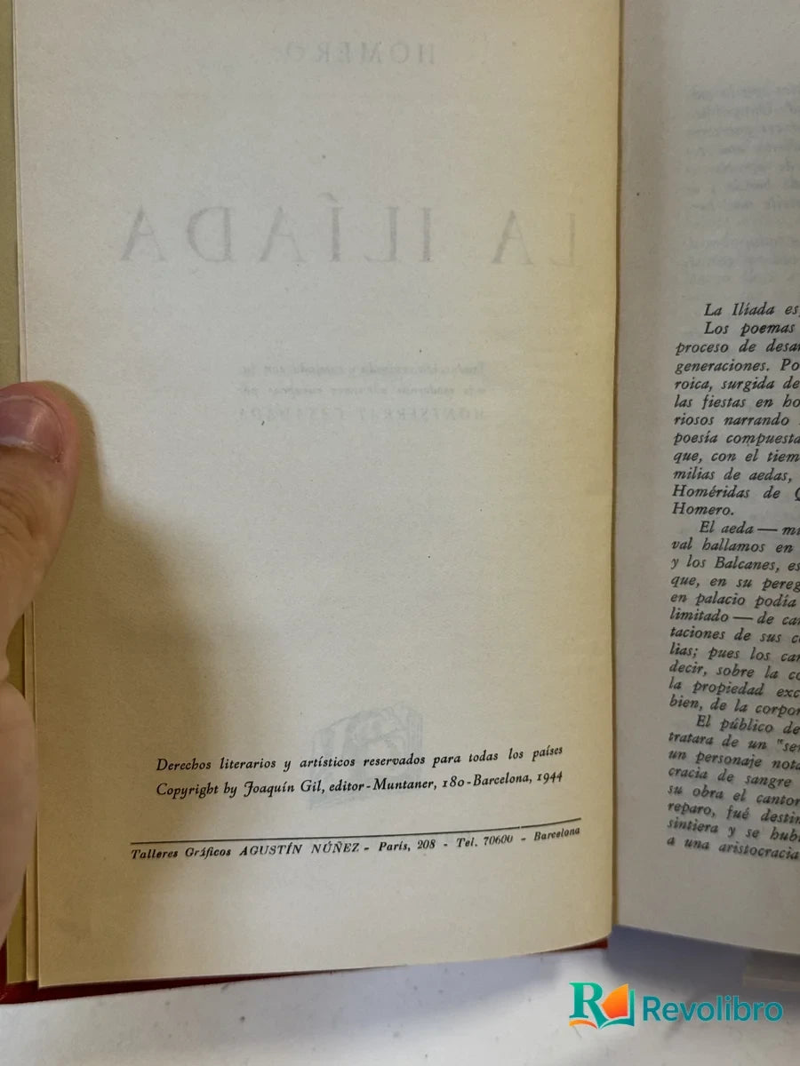 Foto 2 de La Ilíada de Homero, libro de segunda mano