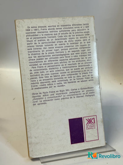 Foto 2 de La importancia de leer y el proceso de liberación de Paulo Freire, libro de segunda mano