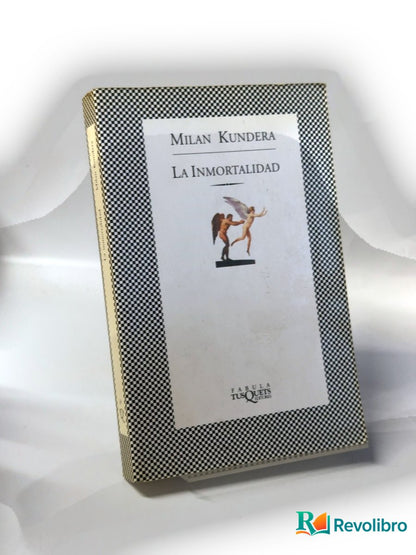 Portada de La inmortalidad de Milan Kundera, libro de segunda mano