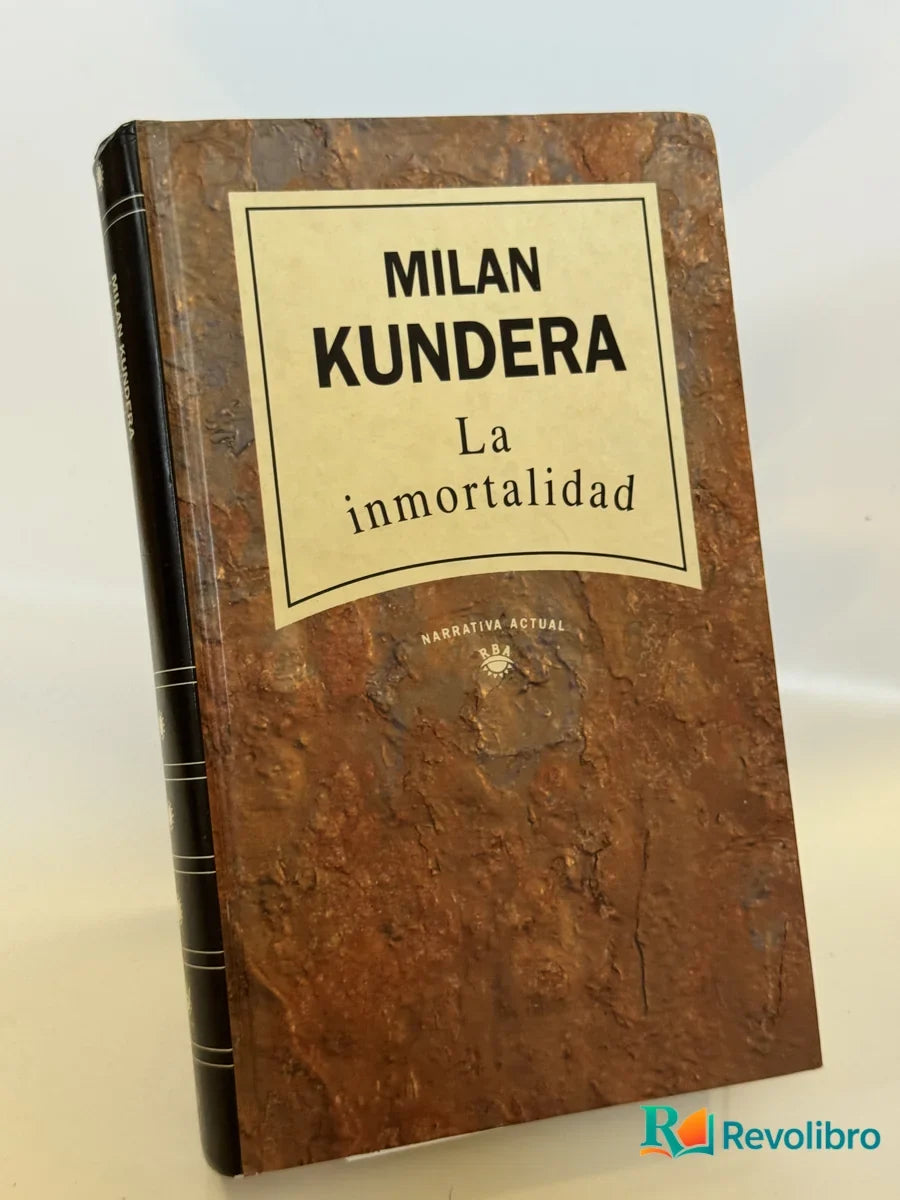 Portada de La inmortalidad de Milan Kundera, libro de segunda mano